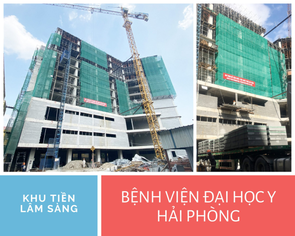 Bệnh viện ĐH Y Hải Phòng - Gạch Eco Brick - Công Ty TNHH MTV SX Vật Liệu Xây Dựng Hoa Giang
